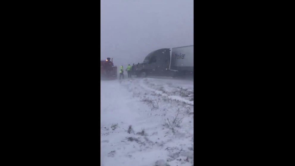 Listen to the wind scream as it blows around falling and fallen snow near Platte River, Nebraska. Troopers posted social media picture after post of countless disabled cars and trucks.