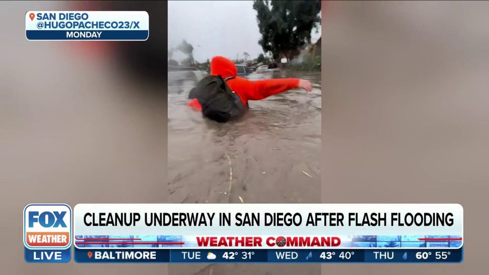 Cleanup underway in San Diego after flash flooding | Latest Weather ...