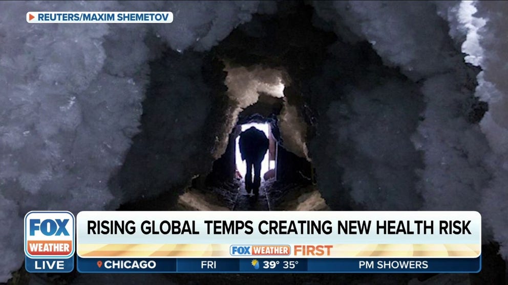 Viruses that became trapped in frozen earth thousands of years ago would be released as rising temperatures cause the soil to thaw, scientists say. Environmental Virologist Jean-Michel Calverie joins FOX Weather to explain. 