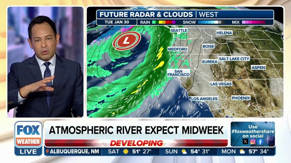 California on alert for major atmospheric river event | Latest Weather ...