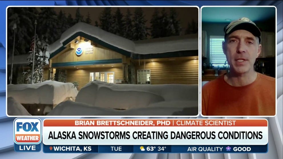 Anchorage, Alaska, is well ahead of schedule in terms of snow this winter. This year, it received a total of over 100 inches of snow by Jan. 29, the earliest on record. Heavy snow is collapsing roofs on old buildings, and there is still a lot of winter left. Alaska-based climatologist Brian Brettschneider joins FOX Weather to explain.