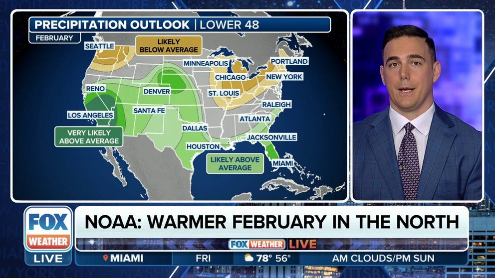 According to NOAA’s latest climate outlook, February will feature above-average temperatures across much of the Lower 48, with temperatures that will exhibit average tendencies in the Southwest and Southeast.