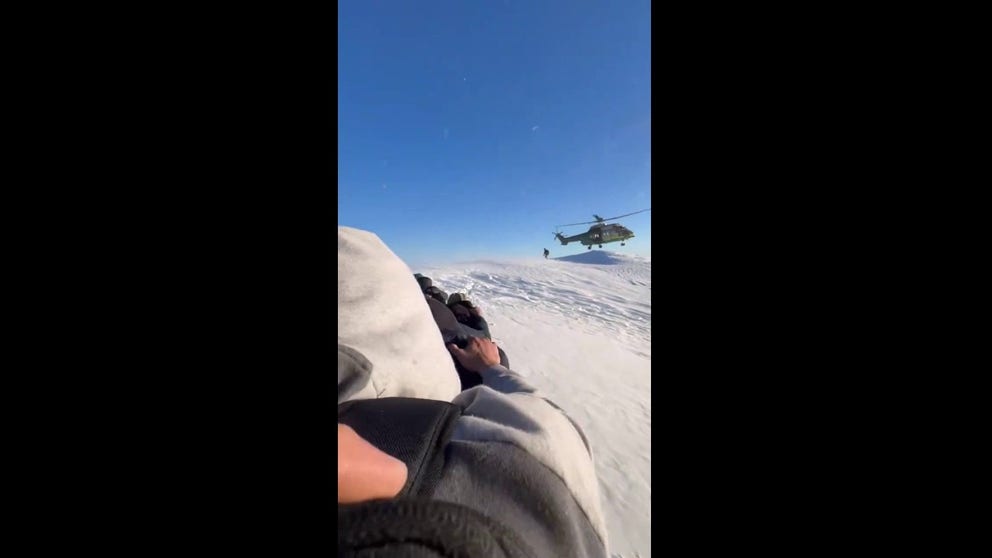 The Los Angeles Sheriffs Department sent its High Risk Tactical Rescue team from the Special Enforcement Bureau to one of the only spots in Los Angeles County covered in snow on Wednesday to rescue five lost hikers from Mt. Baldy.