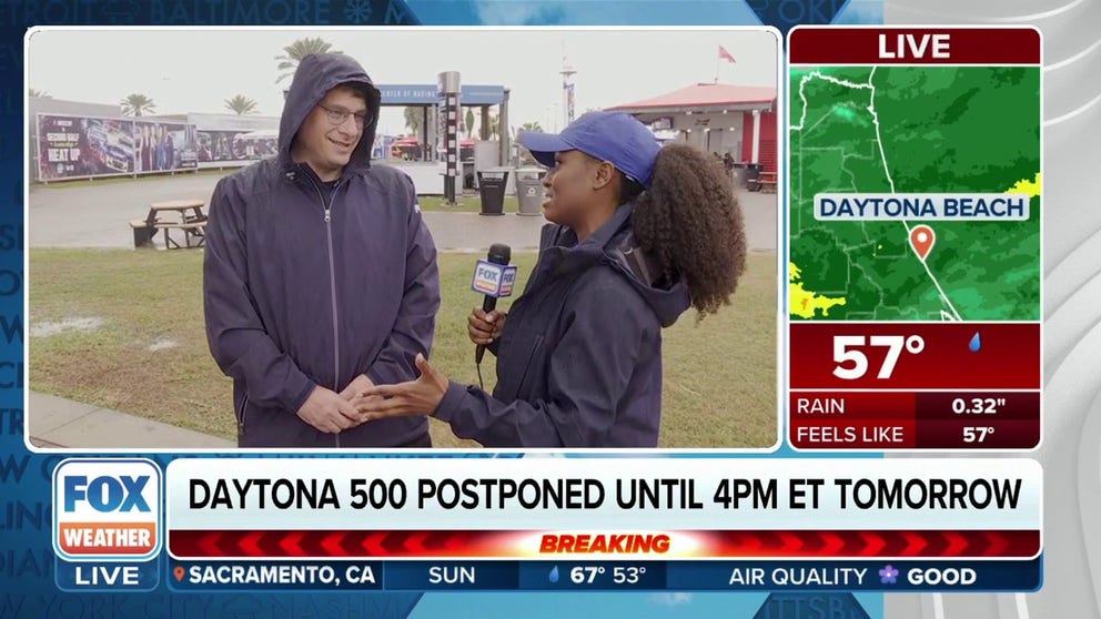 FOX NASCAR Insider reporter Bob Pockrass talks about the rain delay at the Daytona 500 and why the decision to postpone was made. 