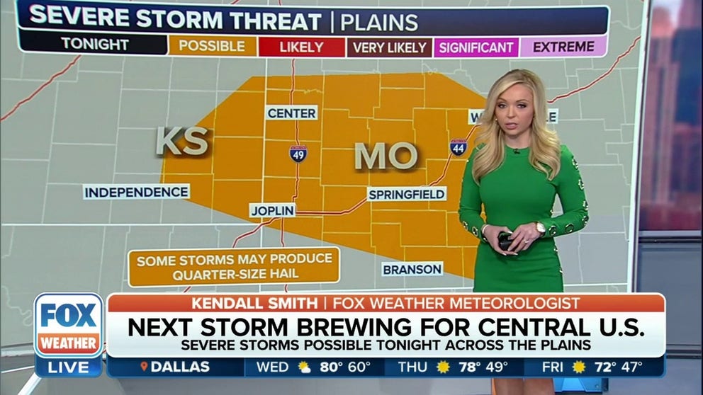 Severe storms possible Wednesday night across Plains | Latest Weather ...