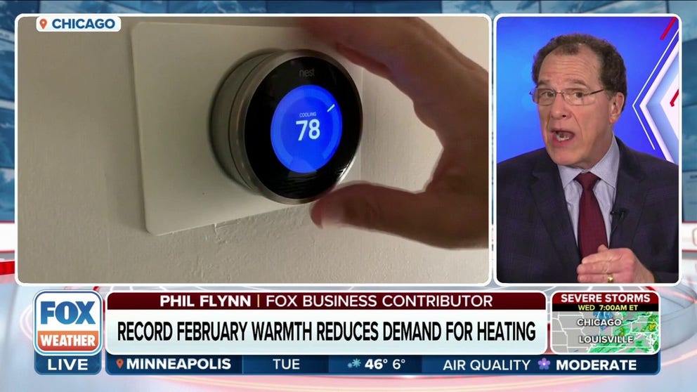 Winter Warming Warnings: Air condition demand in February! It's happening in places like Texas and gave a boost to Natural Gas but slowed the demand for heating oil because of unbelievably warm weather. FOX Business Contributor Phil Flynn joins FOX Weather to explain.