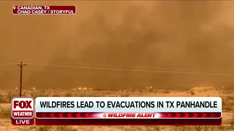 Wildfires lead to evacuations in Texas panhandle | Latest Weather Clips ...