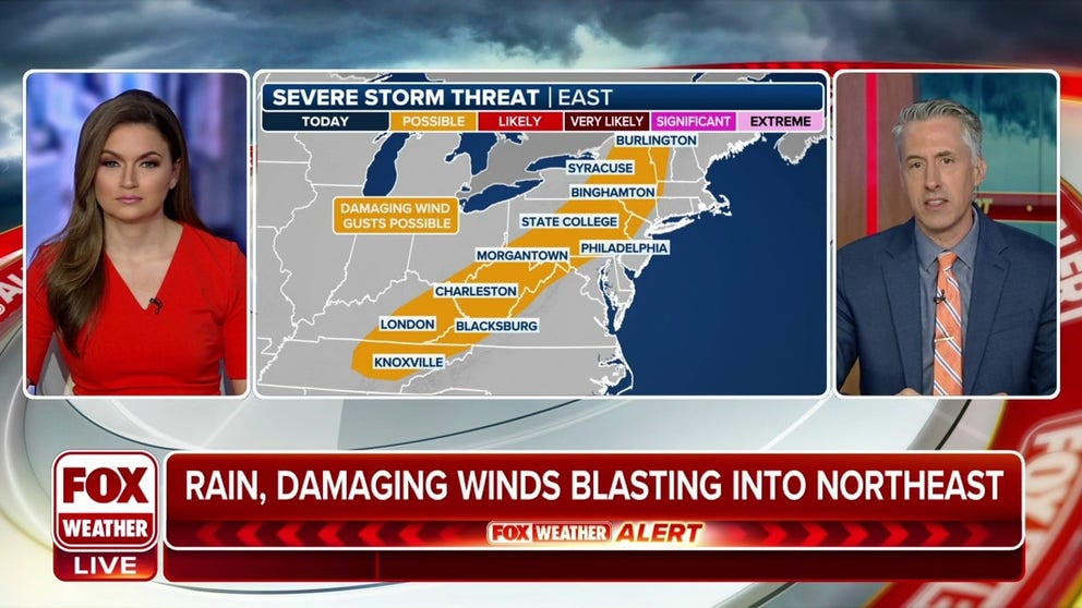 Severe weather threat shifts to Northeast on Wednesday | Latest Weather ...