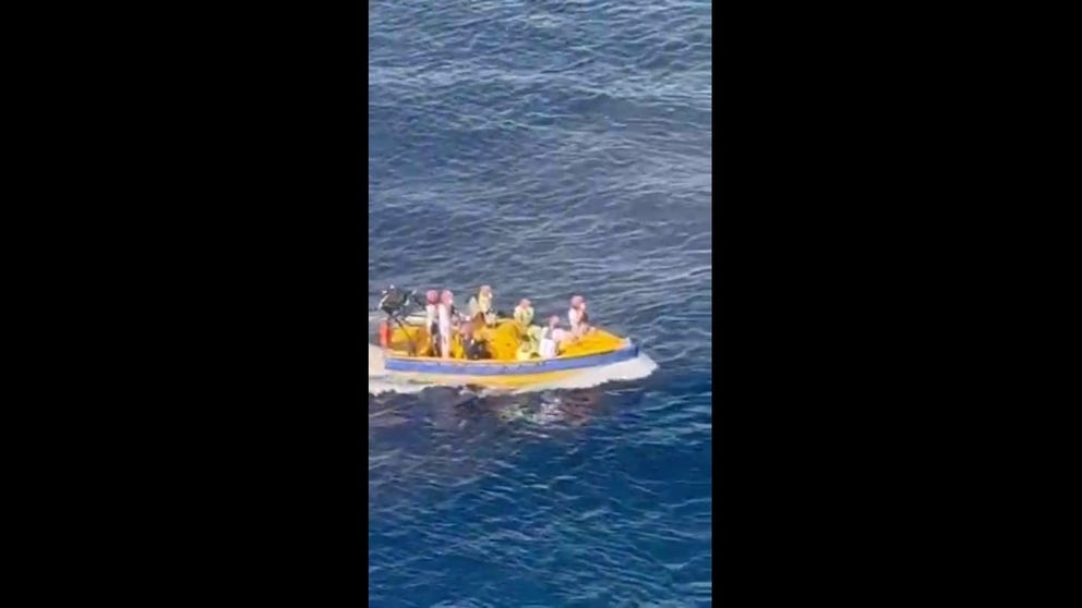 This is video of one of the trips the cruise ship's crew made to bring back those rescued.