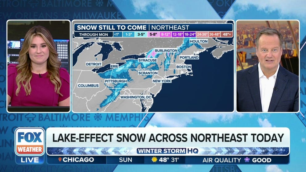 Snow Squall Warnings issued as winter storm spins across Northeast ...
