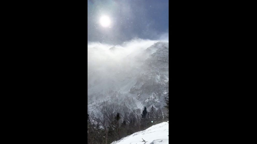 File: This was video taken last March of Tuckerman Ravine. The strong winds cause "wind loading" a dangerous condition for avalanches.