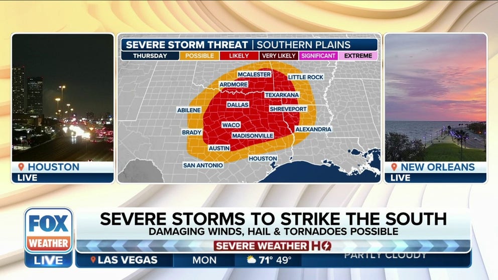 Severe thunderstorm risk returns to the South this week | Latest ...