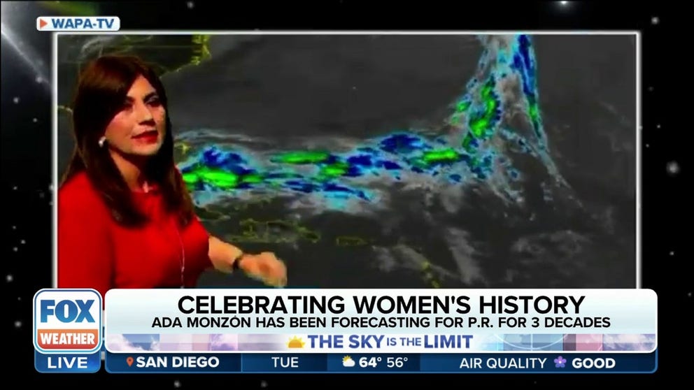 To celebrate Women's History Month, FOX Weather introduces us to Ada Monzon, Puerto Rico's first female meteorologist. She describes her journey and what it takes to keep her viewers safe in a hurricane-prone country.