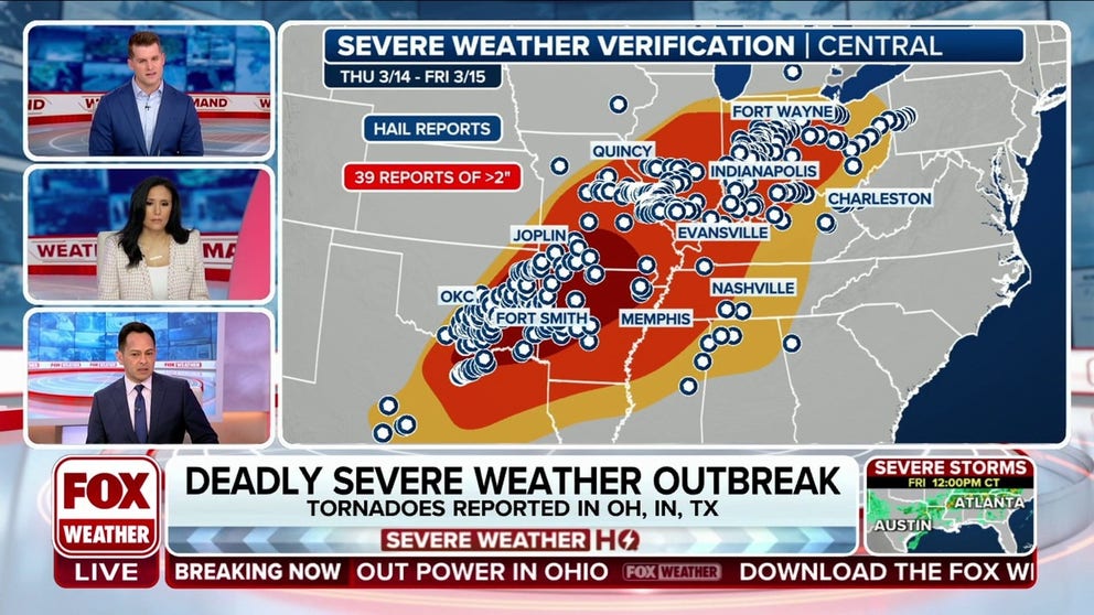 FOX Weather's Marissa Torres, Stephen Morgan and Craig Herrera show how the atmospheric ingredients came together to make a widespread severe weather threat Thursday that covered parts of 11 states.