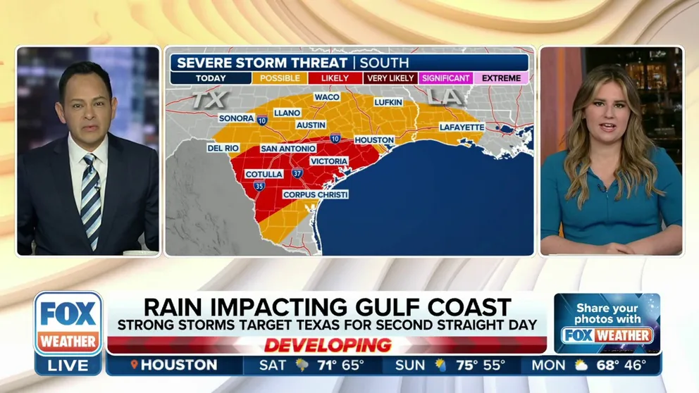 Although the severe threat won't quite be what it was during the week, it won't be going away completely as storms will continue to impact the southern U.S. this weekend. In addition to the chance for severe weather, heavy rain and flooding will be a concern, especially across Texas and the Gulf Coast.