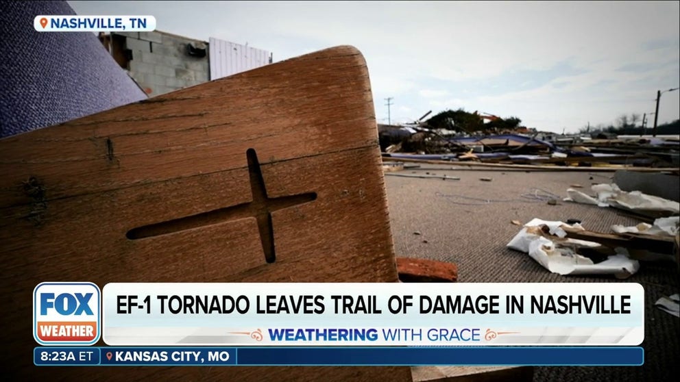 A tornado outbreak in Nashville destroyed two churches in December, and work to rebuild continues. FOX Weather’s special 