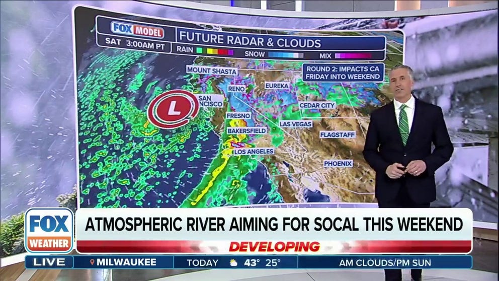 Atmospheric river storm eyes Southern California this weekend | Latest ...