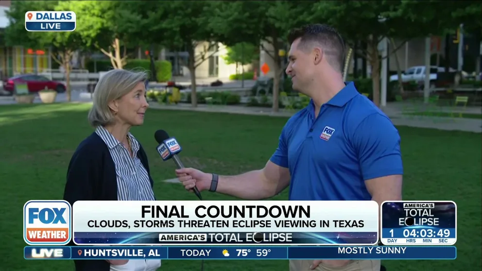 Excitement is building across the U.S. for the total solar eclipse on Monday, including in Dallas. FOX Weather Meteorologist Stephen Morgan is in Dallas and spoke with Klyde Warren Park President Kit Sawers about the types of events being held for thousands of people who are expected in the park during the eclipse.