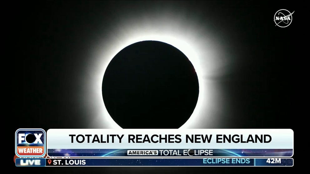FOX Weather Storm Tracker Mark Suddath takes us through totality in Houlton, Maine. 