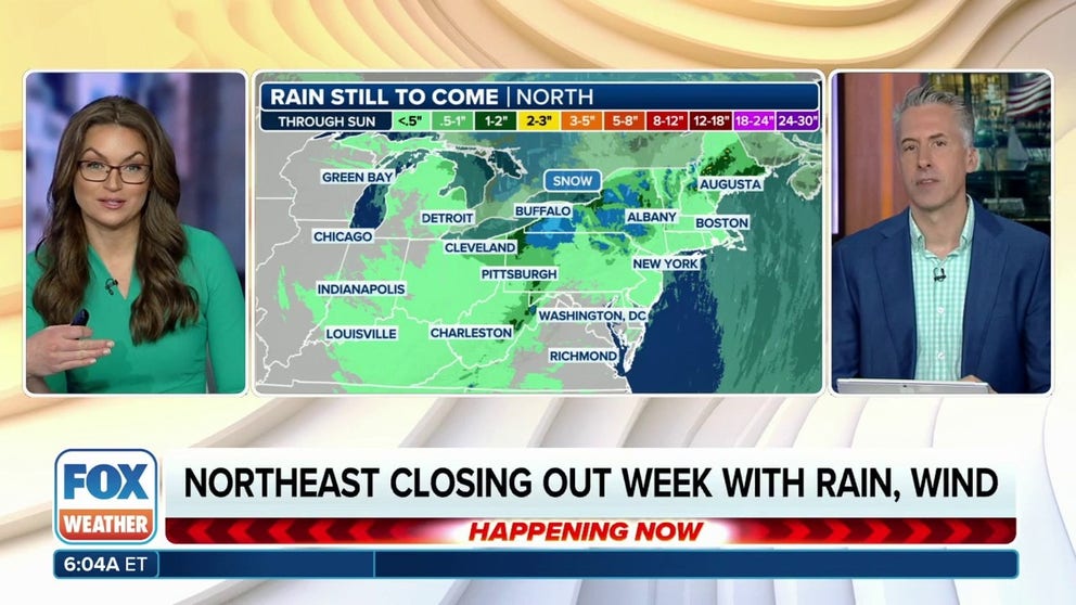 Northeast closing out week with rain, wind | Latest Weather Clips | FOX ...