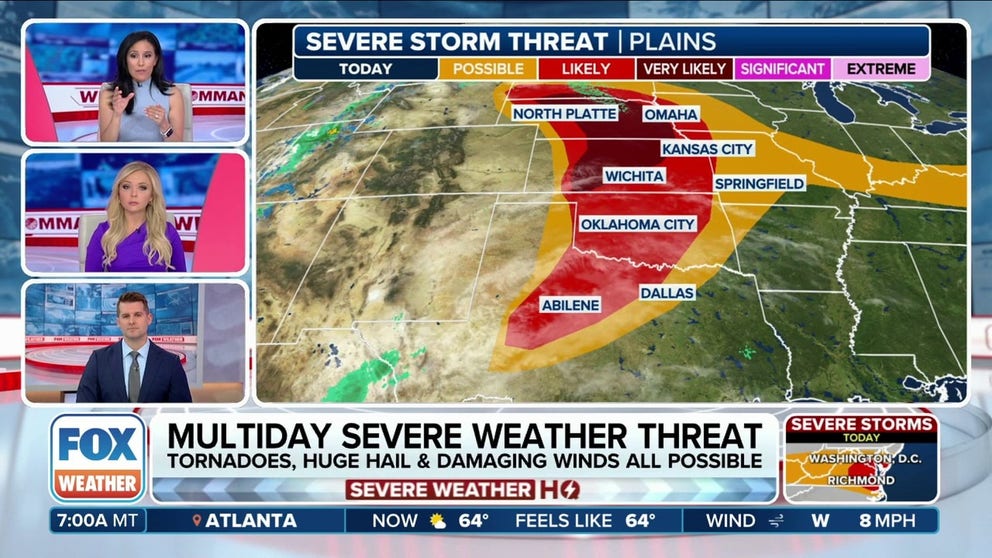 Multiday severe thunderstorms brings overnight threat to the Plains ...