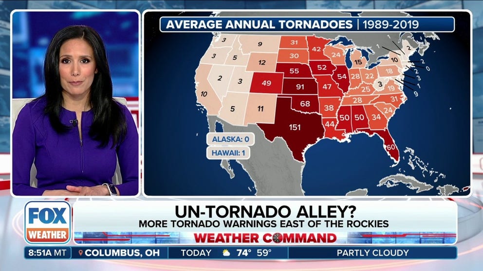 While the blaring alerts of Tornado Warnings are a rite of spring in America's heartland, there is one area that hasn't had an official Tornado Warning in over 21 years.