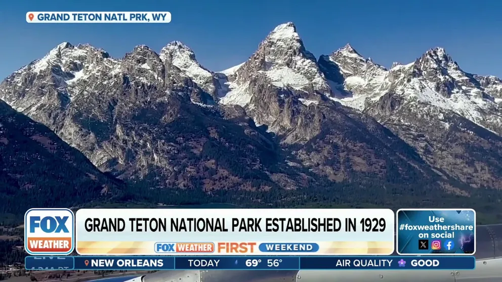 FOX Weather Correspondent Robert Ray visits Grand Teton National Park where the beautiful landscape offers mountain views and six glacial lakes. 