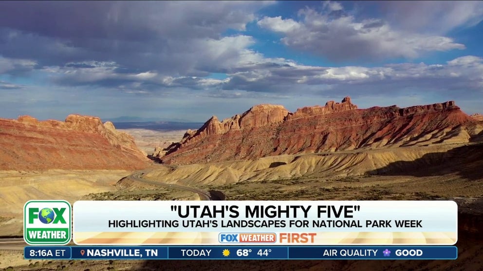 FOX Weather's Robert Ray visits Arches National Park in Moab, Utah, the first stop on a tour of "Utah's Mighty Five" to highlight the state's jaw-dropping landscapes in honor of National Parks Week. 