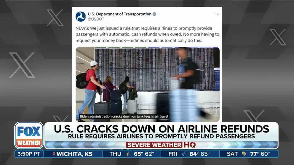The U.S. Department of Transportation announced new aviation rules to protect airline passengers from costly fees and delays.