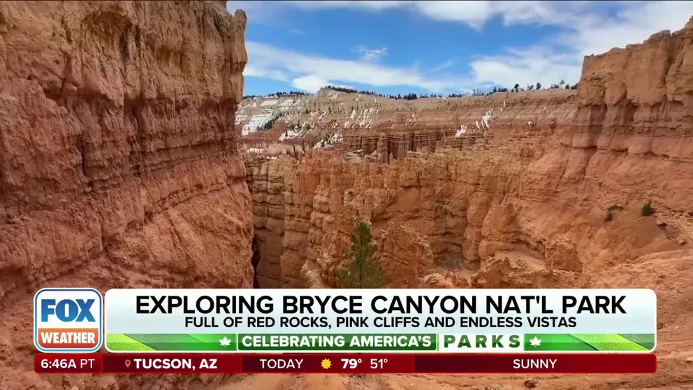 FOX Weather’s Robert Ray visits Utah’s Bryce Canyon National Park which is known for its unique rock formations called hoodoos, expansive hiking trails and breathtaking views of the natural landscape as part of our week-long celebration of National Parks Week.
