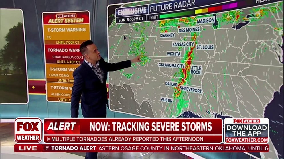 Sunday appears to be the final day that the threat for tornadoes, hail and damaging winds will be widespread. Communities from the Great Lakes to the Gulf Coast face the threat for severe weather.