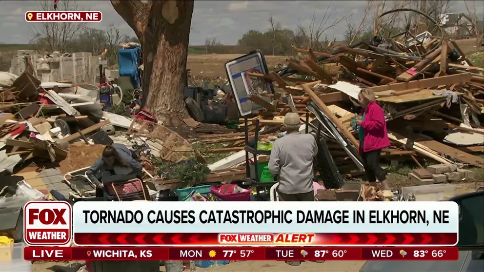 Marcia Nelson tells FOX Weather how she survived after an EF-3 tornado collapsed her Elkhorn, Nebraska home on top of her. She was buried alive until first responders could dig her out.
