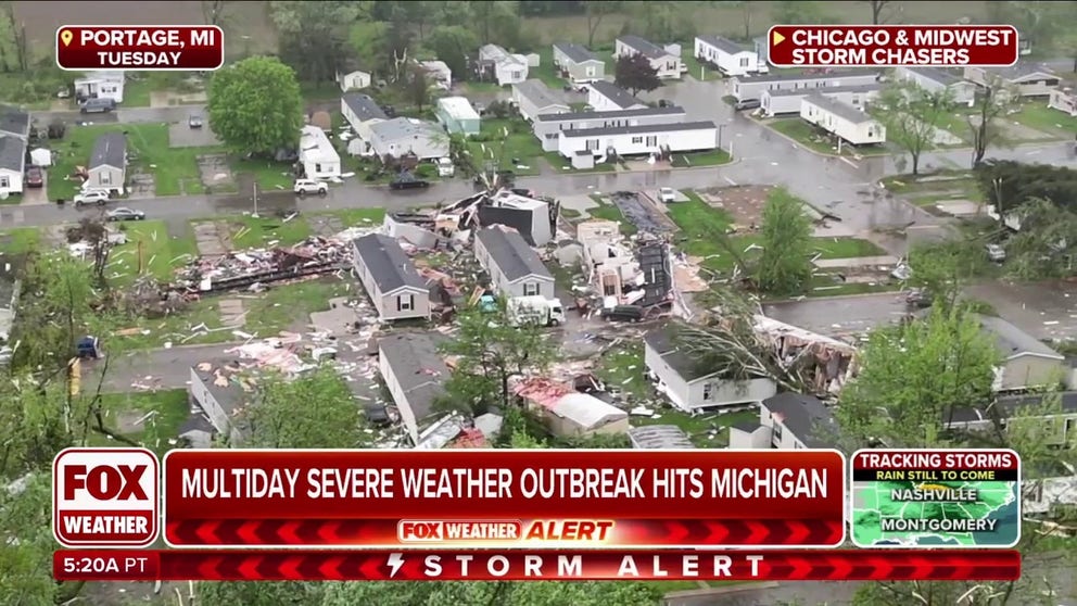 A round of powerful storms caused significant damage in Michigan on Tuesday, and forecasters issued the first-ever Tornado Emergency in the state. FOX Weather Correspondent Nicole Valdes breaks down the ongoing situation and cleanup efforts underway on Wednesday.