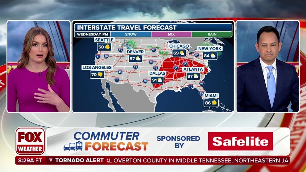 Fox Weather Commuter Forecast How Travel Conditions Look Across The Us Latest Weather Clips 4548