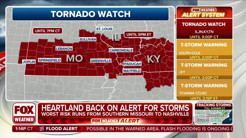 Heartland back on alert for severe storms | Latest Weather Clips | FOX ...