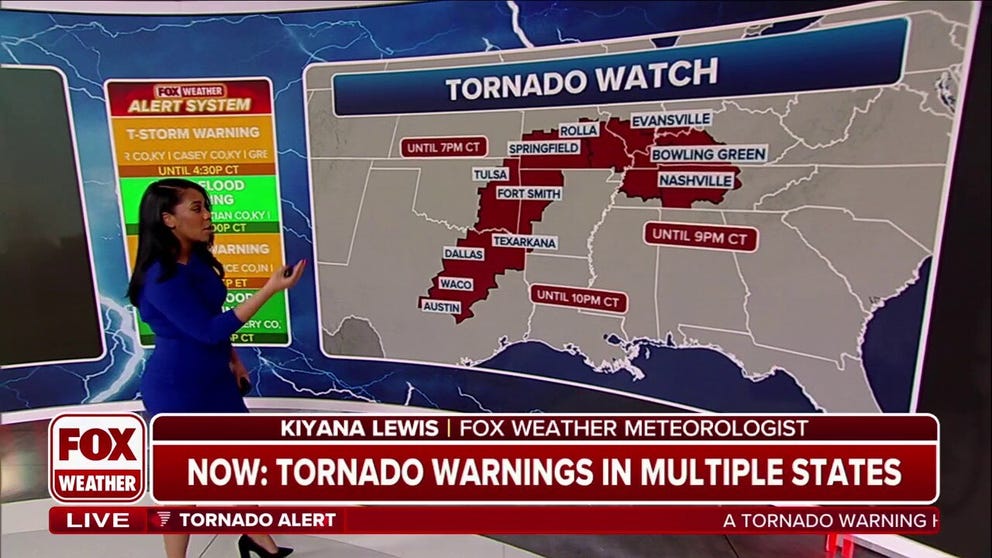 Tornado Watches in effect for nearly 20 million people across 9 states ...