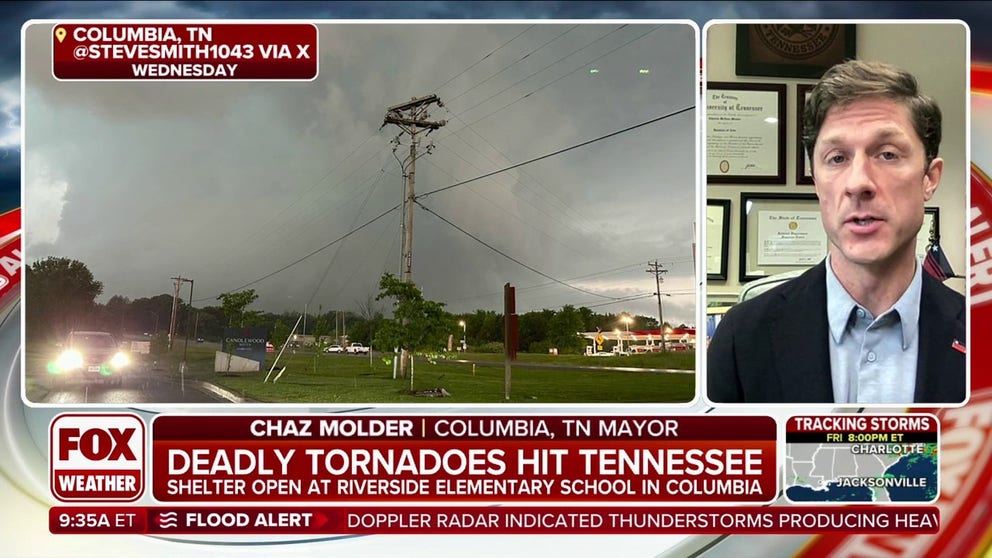 Columbia Mayor Chaz Molder joins FOX Weather with the latest updates on the situation in Middle Tennessee.
