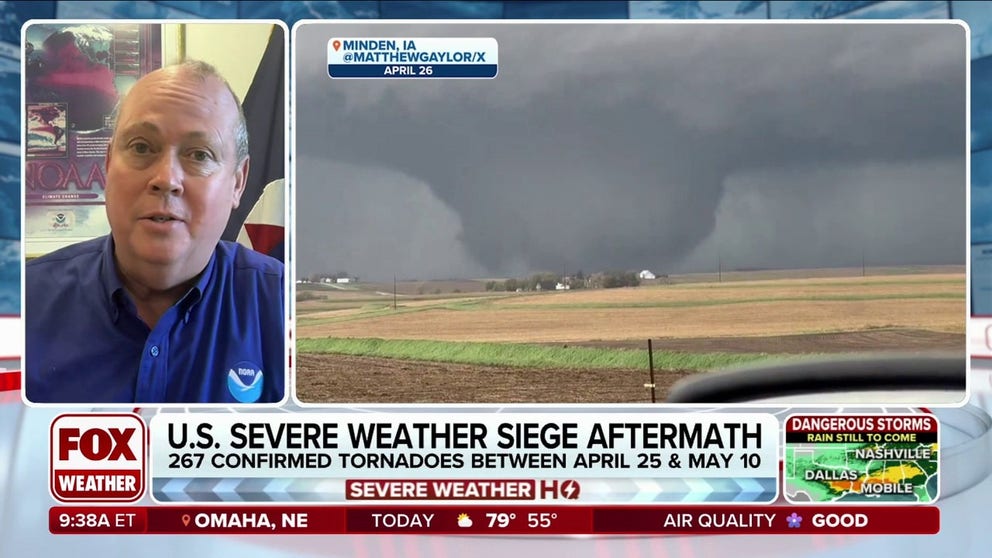 FOX Weather spoke with National Weather Service Director Ken Graham about the recent severe weather siege and the historic geomagnetic storm. Graham also provided an early preview of the upcoming Atlantic hurricane season, which is expected to be very busy.