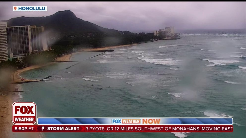 FOX Weather is tracking a Kona Low that is dumping inches of rain on Hawaii flooding homes and washing out roads. How long will it stick around?
