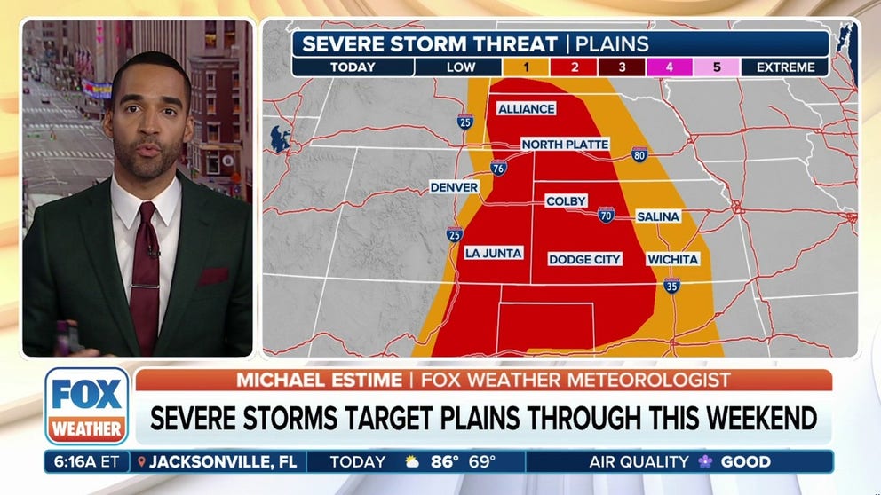 Multiple systems are posing the threat of severe weather and flash flooding to the central and southern Plains through this weekend.