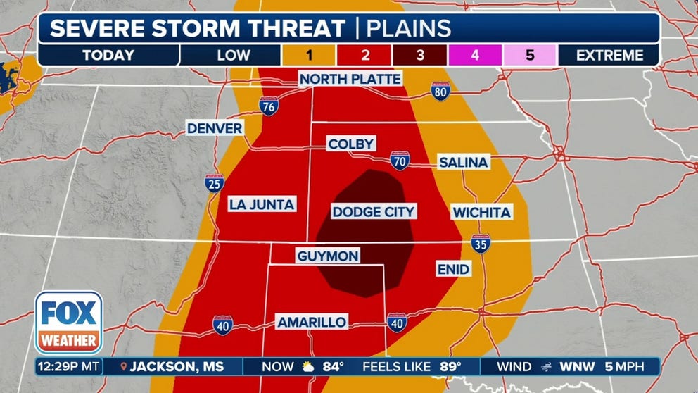Severe storms threaten Plains again through weekend | Latest Weather ...