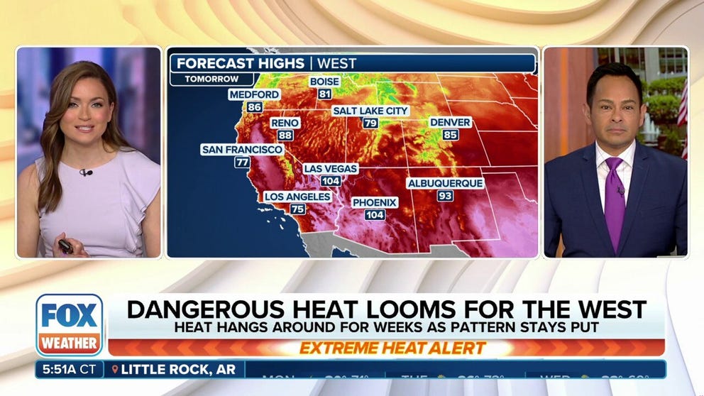 Dangerous heat looms for the West this week | Latest Weather Clips ...