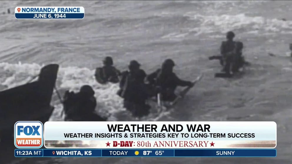 Thursday marks the 80th anniversary of the D-Day invasion in France, and the weather forecast played a crucial role in planning and executing the operation. Paul Walsh, the Managing Director of G2 Weather Intelligence, joined FOX Weather to explain why.