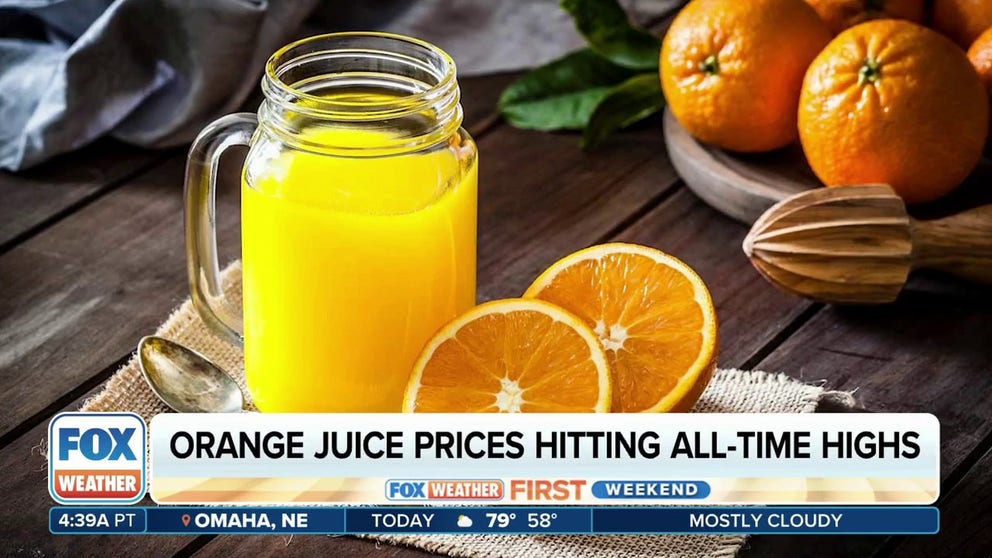 The world is currently experiencing a challenging situation with the orange juice supply. Severe weather conditions and drought are affecting orange growth, while disease and supply chain issues are further complicating the matter. Kees Cools, president of the International Fruit and Vegetable Juice Association, joins FOX Weather to discuss this ongoing issue.