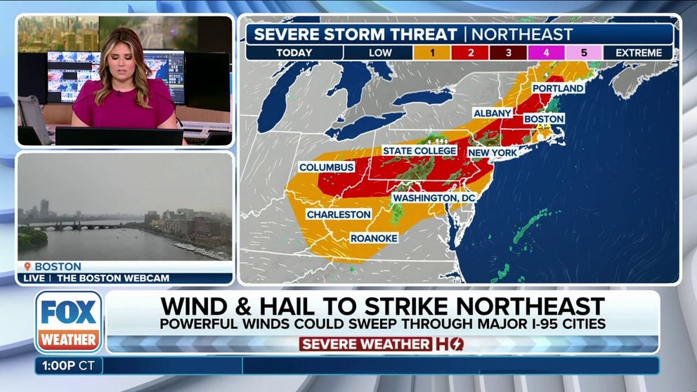 The brief warmup across the Northeast late this week will quickly be brought to a halt later Friday as a strong cold front swings through and fires up severe storms in the process.