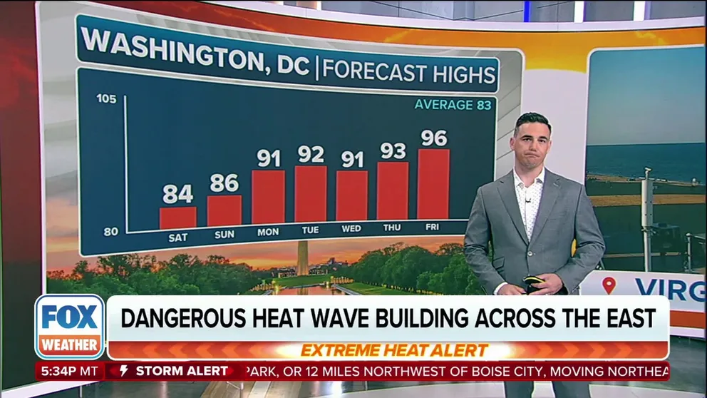 A building ridge of high pressure will mean most of the country will be in store for temperatures that are well above average.