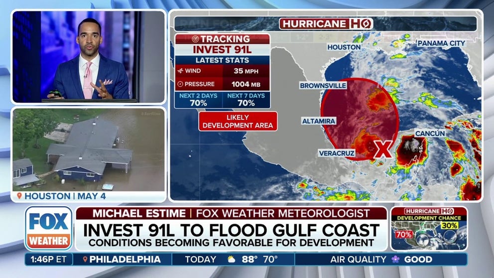 Tropical disturbance likely to bring flooding to Gulf Coast states ...