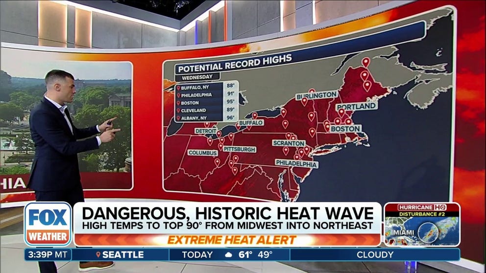 Heat alerts issued for millions from Midwest to Northeast | Latest ...