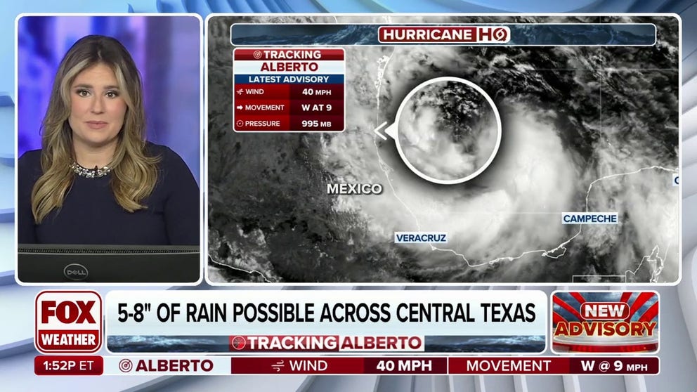 Tropical Storm Alberto is continuing to spin across the Gulf of Mexico, and as it does it's lashing the Texas coastline with heavy rain, flooding and strong winds.