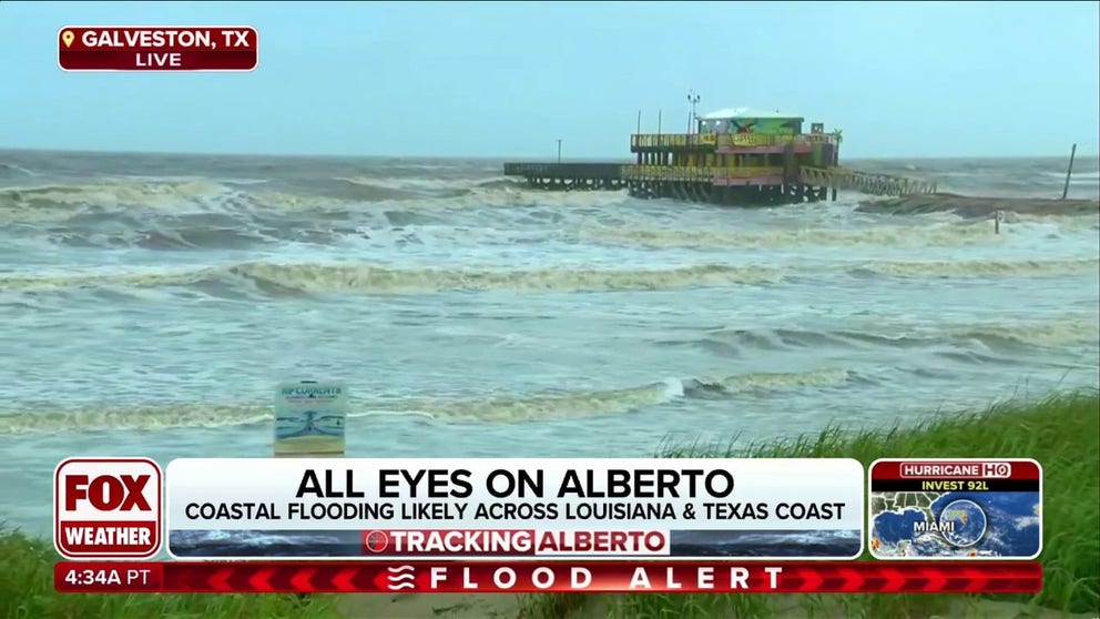 FOX 26 Houston Reporter Shelby Rose was in Galveston on Thursday morning to explain how Tropical Storm Alberto was impacting Texas as it spun across the Gulf of Mexico on a path toward Mexico.